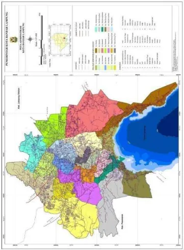 Gambar 3. Peta Wilayah Kota Bandar Lampung 