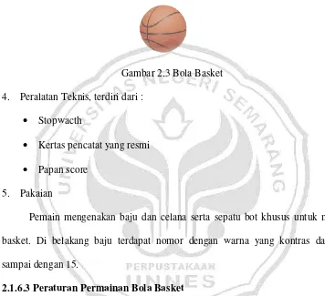 Gambar 2.3 Bola Basket 