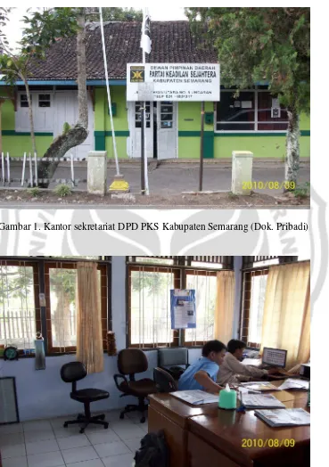 Gambar 1. Kantor sekretariat DPD PKS Kabupaten Semarang (Dok. Pribadi)  