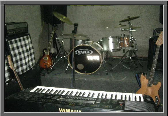 Gambar 2.Ruang studio sebagai tempat praktik seni musik ( Foto: Adji Prabowo, Juli 2010 ) 