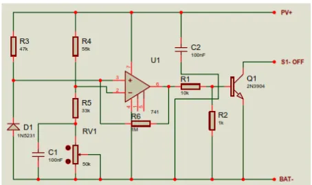 Fig. 2 Low voltage disconnect circuit in Proteus 7.1