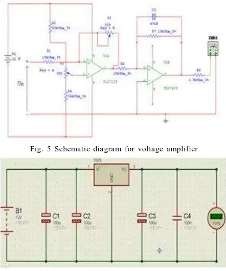 Fig. 5 Schematic diagram for voltage amplifier