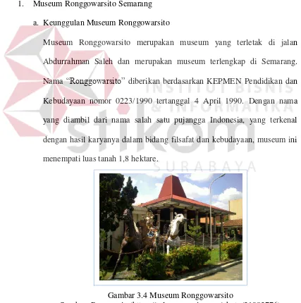 Gambar 3.4 Museum Ronggowarsito Sumber: Panoramio (https://ssl.panoramio.com/photo/31983776) 
