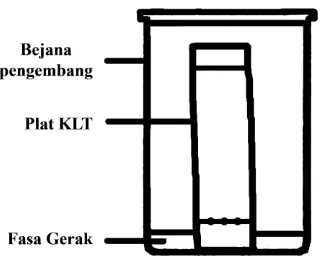 Gambar 5. Penampang kromatografi lapis tipis (Ahluwalia and Raghay, 1997) 