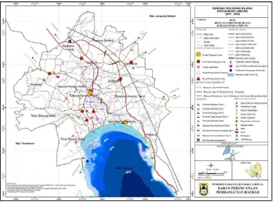 Gambar 2.1. Struktur Ruang Wilayah Kota Bandar Lampung 2011 – 2030  