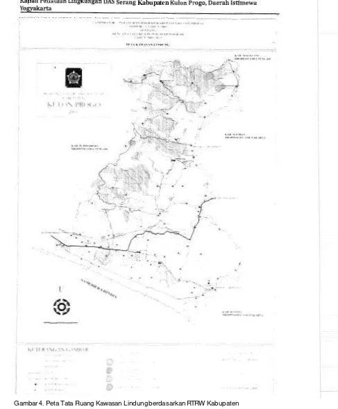 Gambar 4. Peta Tata Ruang Kawasan Lindung berdasarkan RTRW Kabupaten 