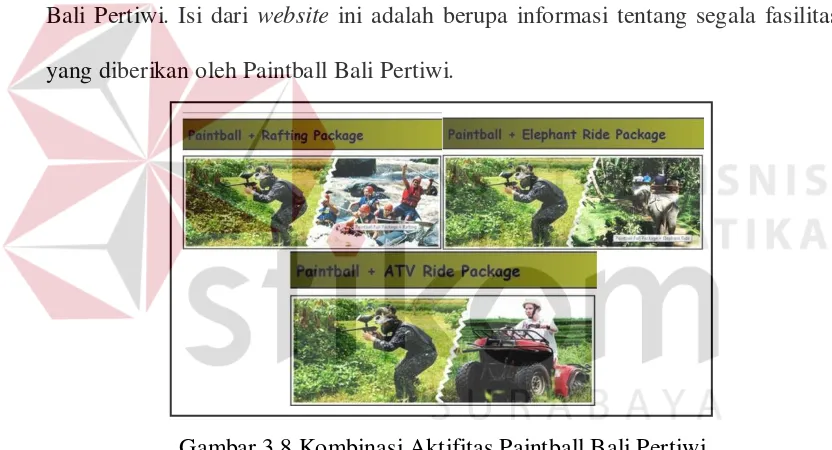 Gambar 3.8 Kombinasi Aktifitas Paintball Bali Pertiwi 