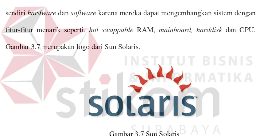 Gambar 3.7 merupakan logo dari Sun Solaris. 