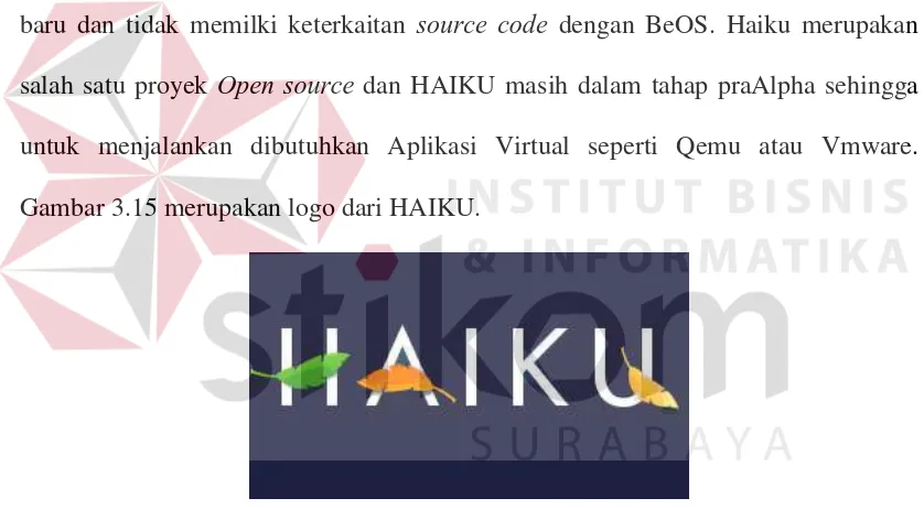 Gambar 3.15 merupakan logo dari HAIKU. 