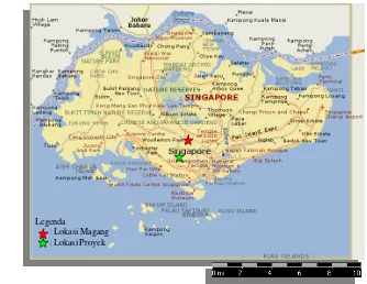 Gambar 5.  Peta Kota Singapura (Wikipedia, 2005a) 