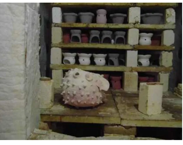 Gambar 23: Peroses Penataan keramik 