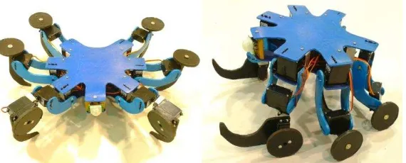 Figure 10. Hexapod Robot using Legs and Wheels 