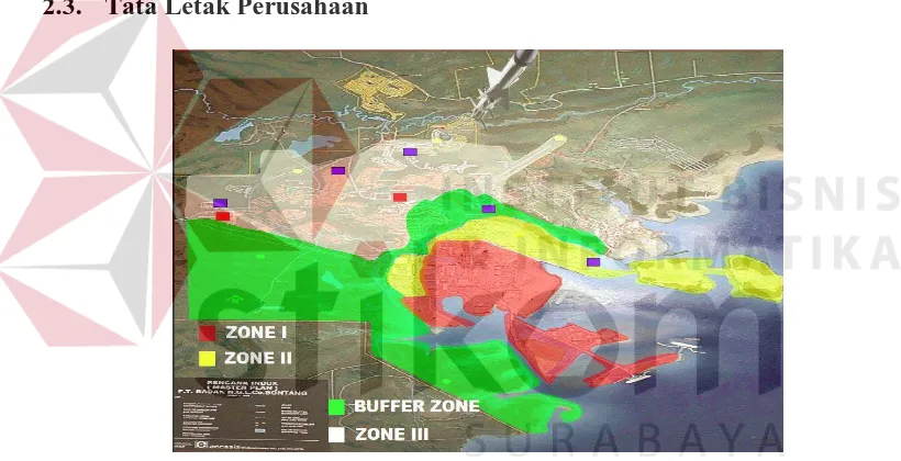 Gambar 2.4. Pembagian Zone Lokasi BADAK LNG 