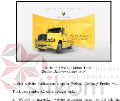 Gambar 3.2 Website Milton Truck  .co.sr