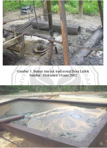 Gambar 3. Sumur minyak tradisional Desa Ledok 