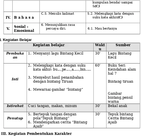 Gambar bintang,pensil 