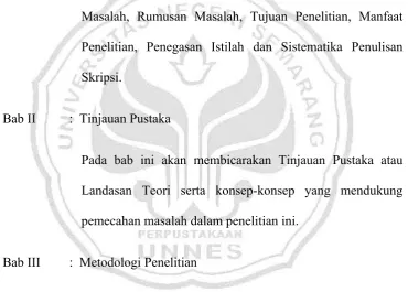 Gambar, Daftar Bagan, Daftar Lampiran. 