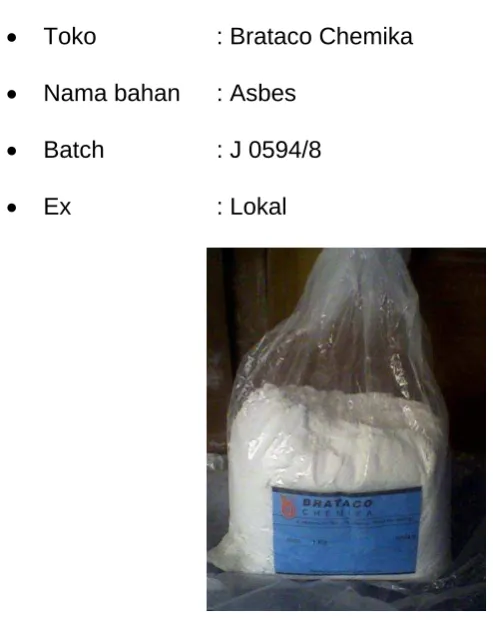 Gambar 3.2. Serbuk Asbes 