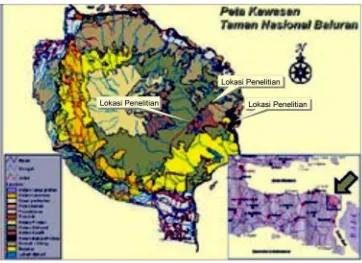 Gambar 1. Peta Lokasi Taman Nasional Baluran 