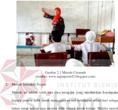 Gambar 2.1 Metode Ceramah (sumber: www.mgmpseni42.blogspot.com) 