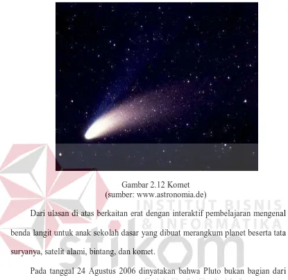 Gambar 2.12 Komet (sumber: www.astronomia.de) 