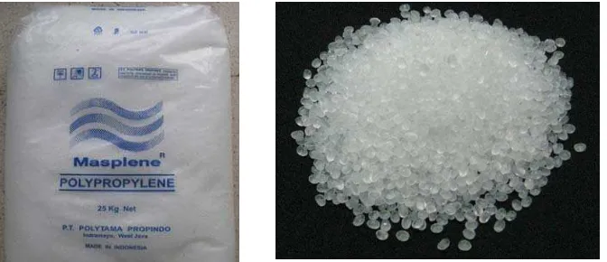 Gambar 3.2. Butiran material plastk Polypropilene (PP) 