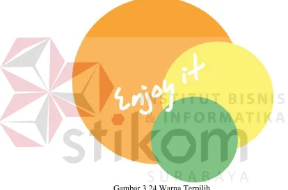 Gambar 3.24 Warna Terpilih 