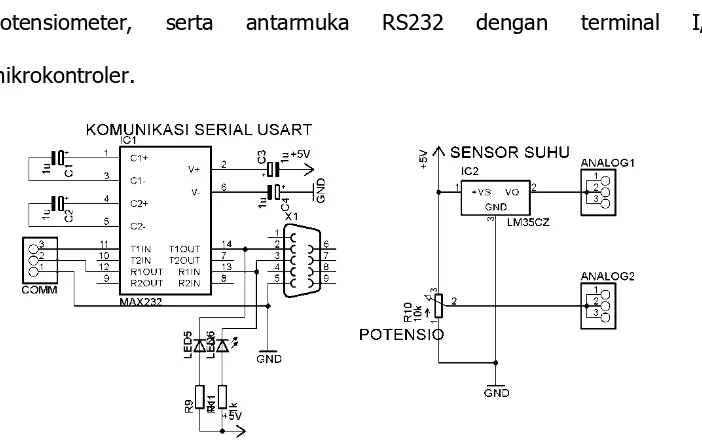 Gambar 17. Desain PCB Rangkaian Tombol dan LED 