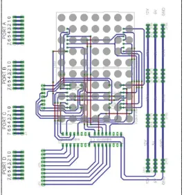 Gambar 24. Desain Rangkaian Matriks LED 