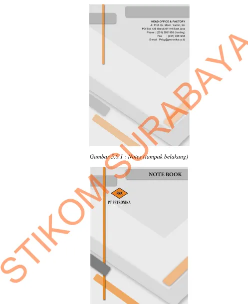 Gambar 5.6.2 : Notes (Cover) 