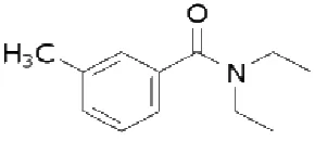 Gambar 1. N,N-diethyl-m-touamide 