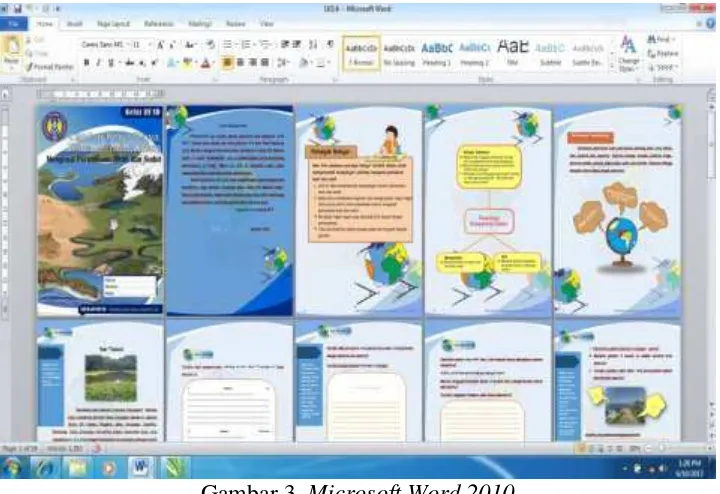 Gambar 3. Microsoft Word 2010 