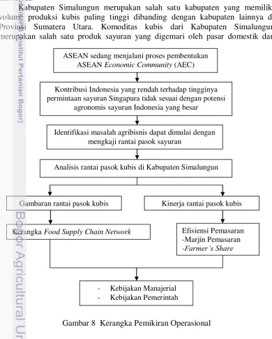 Gambaran rantai pasok kubis  