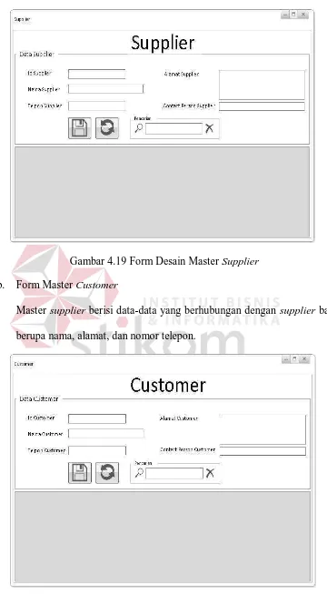 Gambar 4.19 Form Desain Master Supplier 