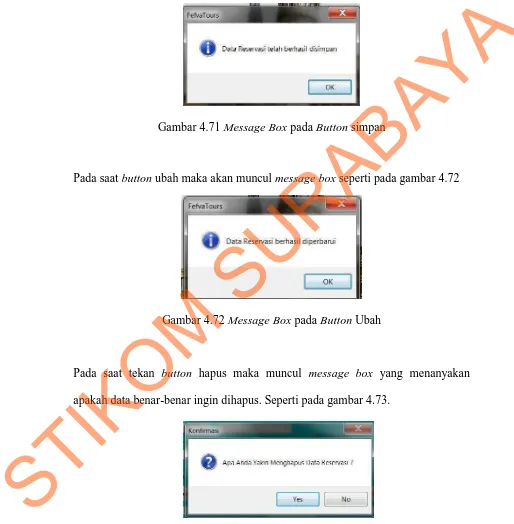 Gambar 4.73 Message Box pada Button konfirmasi hapus 