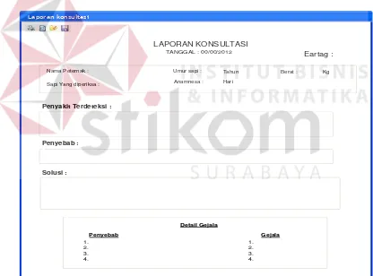 Gambar 3.11  merupakan gambar laporan konsultasi untuk peternak yang  