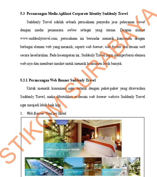 Gambar 5.5 Hasil desain web banner voucher hotel Suddenly Travel 