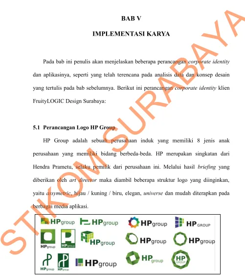 Gambar 5.1 Hasil digital illustration logo HP Group 