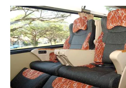 Figure 1. The luxury coach passenger seat with neck support (Photograph reprinted from [5])