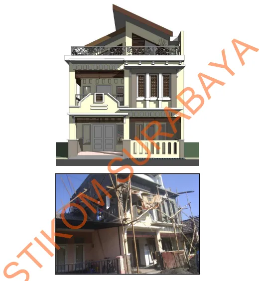 Gambar 4.2 Rumah Bapak Hendra Wijaya – Vila Jasmine3 STIKOM SURABAYA