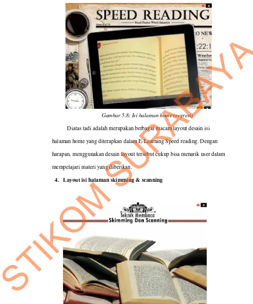 Gambar 5.9 : Isi halaman skimming & scanning 