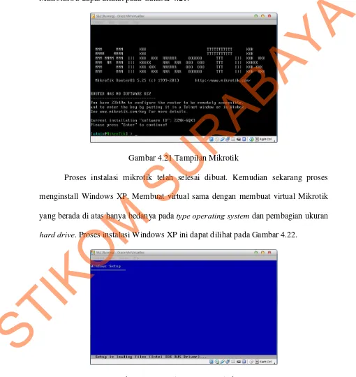 Gambar 4.22 Tampilan booting windows xp 