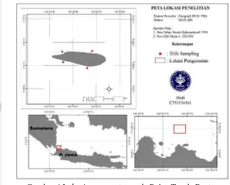 Gambar 4 Lokasi pengamatan pada Pulau Tunda Banten 