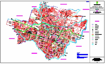 Gambar 1.1.  Peta Kawasan Kota Solo Sumber:  DPU Surakarta 2007 