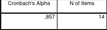 Tabel 3.4 Uji Reliablitas 