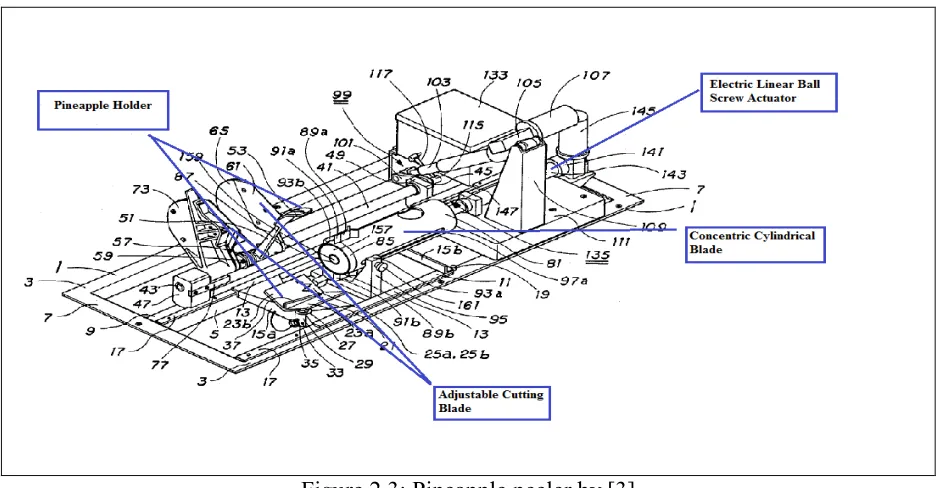 Figure 2.3: Pineapple peeler by [3]