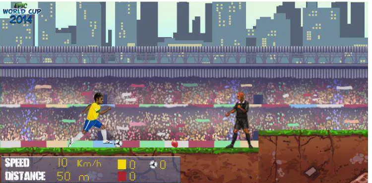 Gambar 4.10 gameplay Epic World Cup 2014 