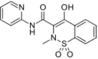 Gambar 2.1.1 : Struktur Kimia Piroksikam 