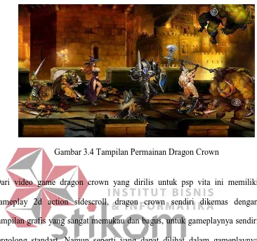 Gambar 3.4 Tampilan Permainan Dragon Crown 