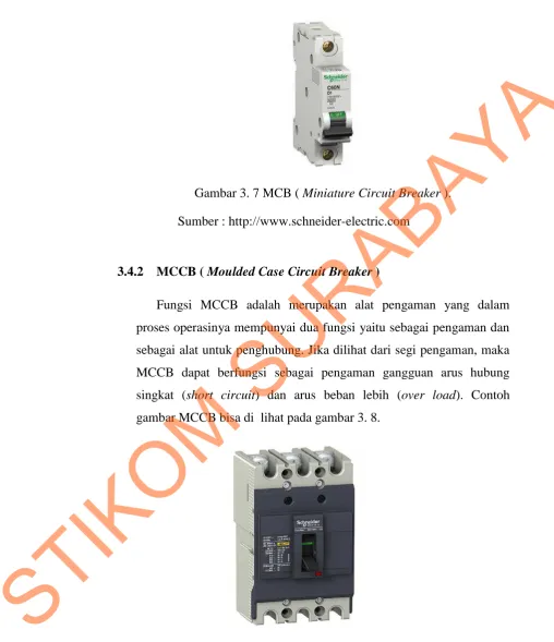 Gambar 3. 8 MCCB ( Moulded Case Circuit Breaker ). 